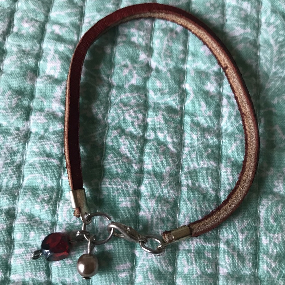Leather Charm Bracelet